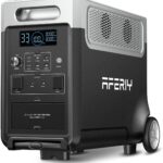 AFERIY 3600W Tragbare Powerstation, 3840Wh LiFePO4-Batterie, 3x230V AC-Ausgang 3600W(7200W Spitze), 2200W Solarenergie-Ladefunktion, Bluetooth, APP, UPS