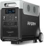 AFERIY 3600W Tragbare Powerstation, 3840Wh LiFePO4-Batterie, 3x230V AC-Ausgang 3600W(7200W Spitze), 2200W Solarenergie-Ladefunktion, Bluetooth, APP, UPS