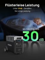 AFERIY 3600W Tragbare Powerstation, 3840Wh LiFePO4-Batterie, 3x230V AC-Ausgang 3600W(7200W Spitze), 2200W Solarenergie-Ladefunktion, Bluetooth, APP, UPS