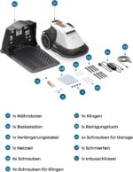 eufy E15 Mähroboter ohne Begrenzungskabel, Garten bis 800m², Keine Signalausfälle, Kein RTK, TrueVision Technologie, Smart-Navigation, Präzisionsrandschnitt, Hindernisvermeidung, App-Steuerung