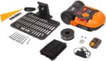 WORX Landroid L WR155E Mähroboter/Akkurasenmäher für große Gärten/Selbstfahrender Rasenmäher für einen sauberen Rasenschnitt im Handumdrehen, Orange, 2000 m2