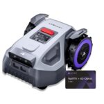 ANTHBOT M5 Mähroboter ohne Begrenzungskabel, Neuer Genie mit RTK-Navigation und Dual-Vision, KI-Hindernisvermeidung, App-Steuerung, für Gärten bis 500 m² (max. 700 m²), Rasenroboter mit 45% Steigung