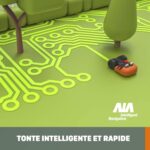 WORX Landroid L WR155E Mähroboter/Akkurasenmäher für große Gärten/Selbstfahrender Rasenmäher für einen sauberen Rasenschnitt im Handumdrehen, Orange, 2000 m2