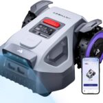 ANTHBOT M5 Mähroboter ohne Begrenzungskabel, Neuer Genie mit RTK-Navigation und Dual-Vision, KI-Hindernisvermeidung, App-Steuerung, für Gärten bis 500 m² (max. 700 m²), Rasenroboter mit 45% Steigung