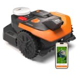 WORX Landroid Vision Cloud WR306E 2WD Mähroboter ohne Begrenzungskabel für 600 m² (KI-Hinderniserkennung, VSLAM+ RTK Cloud Navigation, Auto-Mapping, App-Steuerung, Cut-to-Zero)