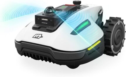 MAMMOTION YUKA mini 2 1000 Mähroboter ohne Begrenzungskabel, Empf.1000 m², ohne RTK& 360°LiDAR& Dual-KI Vision, Steigungen bis zu 45%, 6.1 Ah Akku Lange Batterielaufzeit, DropMow, Schnitthöhe 2-6 cm