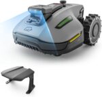 MAMMOTION YUKA mini 2 500 Mähroboter ohne Begrenzungskabel mit Garage, Empf. 500 m², Kein RTK, Kein Signalabbruch, KI TrueVision-Navigation, Auto-Mehrzonen-Kartierung, DropMow, 45% Steigung,4.5Ah-Akku