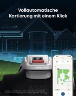 eufy E15 Mähroboter ohne Begrenzungskabel, Garten bis 800m², Keine Signalausfälle, Kein RTK, TrueVision Technologie, Smart-Navigation, Präzisionsrandschnitt, Hindernisvermeidung, App-Steuerung