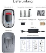 DREAME A2 1200 Mähroboter – Kabellose Verbindung Ohne RTK, für 1200 m², 360° 3D-LiDAR und KI-Sicht, 5 cm EdgeMaster-Präzisionsschnitt + Garage für Mähroboter