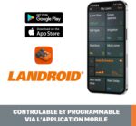 WORX Landroid L WR155E Mähroboter/Akkurasenmäher für große Gärten/Selbstfahrender Rasenmäher für einen sauberen Rasenschnitt im Handumdrehen, Orange, 2000 m2