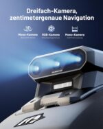 MAMMOTION YUKA mini 2 500 Mähroboter ohne Begrenzungskabel mit Garage, Empf. 500 m², Kein RTK, Kein Signalabbruch, KI TrueVision-Navigation, Auto-Mehrzonen-Kartierung, DropMow, 45% Steigung,4.5Ah-Akku