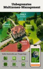 WORX Landroid Vision Cloud WR306E 2WD Mähroboter ohne Begrenzungskabel für 600 m² (KI-Hinderniserkennung, VSLAM+ RTK Cloud Navigation, Auto-Mapping, App-Steuerung, Cut-to-Zero)