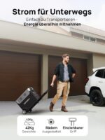 AFERIY 3600W Tragbare Powerstation, 3840Wh LiFePO4-Batterie, 3x230V AC-Ausgang 3600W(7200W Spitze), 2200W Solarenergie-Ladefunktion, Bluetooth, APP, UPS