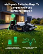 MAMMOTION LUBA Mini 2 AWD 1000 Mähroboter ohne Begrenzungskabel, Empf.1000㎡ Tri-Kamera-AI-Vision & NetRTK-Positionierung, Auto-Mapping, DropMow-Modus, 80% Steigung, Schnitthöhe 20-65mm, 10 Multi-Zonen