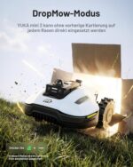 MAMMOTION YUKA mini 2 1000 Mähroboter ohne Begrenzungskabel, Empf.1000 m², ohne RTK& 360°LiDAR& Dual-KI Vision, Steigungen bis zu 45%, 6.1 Ah Akku Lange Batterielaufzeit, DropMow, Schnitthöhe 2-6 cm