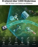 ANTHBOT M9 Mähroboter ohne Begrenzungskabel, Neuer Genie mit RTK-Navigation und Dual-Vision, KI-Hindernisvermeidung, App-Steuerung, für Gärten bis 900 m² (max. 1200 m²), Rasenroboter mit 45% Steigung