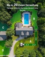 MAMMOTION LUBA mini AWD LiDAR Mähroboter ohne Begrenzungskabel & RTK-Antenne für 1500 m², 3D LiDAR+NetRTK+AI Vision Triple-Fusion, AWD 80% Steigung, Automatische Kartierung, 3 Jahre Gratis-4G