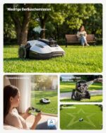 MAMMOTION YUKA mini 2 1000 Mähroboter ohne Begrenzungskabel, Empf.1000 m², ohne RTK& 360°LiDAR& Dual-KI Vision, Steigungen bis zu 45%, 6.1 Ah Akku Lange Batterielaufzeit, DropMow, Schnitthöhe 2-6 cm