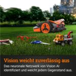 WORX Landroid Vision L1600 WR216E.1 - Mähroboter ohne Begrenzungskabel für Gärten bis 1600m², AI Rasenmäher Roboter (WLAN & Bluetooth, aktive Hindernisvermeidung mit KI-Technologie, Igelschutz)