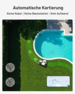 MAMMOTION LUBA mini AWD LiDAR Mähroboter ohne Begrenzungskabel & RTK-Antenne für 1500 m², 3D LiDAR+NetRTK+AI Vision Triple-Fusion, AWD 80% Steigung, Automatische Kartierung, 3 Jahre Gratis-4G