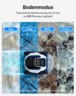 (2026 Neues) Spino E1 Poolroboter Wand und Boden, Wasserleitung, Laufzeit von 210 Minuten, 21950 LPH Max, 5 Modi, kabelloser Poolsauger, Navigation SmartArc, App-Steuerung, ideal für Pools mit 150 m²
