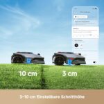 MOVA LiDAX Ultra 1600 Mähroboter ohne Begrenzungskabel mit 4G, Empf. 1600 m², ohne RTK & automatische Kartenerstellung per 3D-LiDAR mit 360° & AI Vision, 5 cm Kantenschnitt, U-Form-Wegeplanung