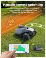 MAMMOTION YUKA mini 2 500 Mähroboter ohne Begrenzungskabel mit Garage, Empf. 500 m², Kein RTK, Kein Signalabbruch, KI TrueVision-Navigation, Auto-Mehrzonen-Kartierung, DropMow, 45% Steigung,4.5Ah-Akku