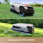 dreame Mähroboter A1 Pro und Garage, Drahtloser Umfang Mähroboter, 2000m², App Steuerung, Intuitive Zonenverwaltung, Hindernisvermeidung, Offroad Reifen