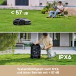 MOVA LiDAX Ultra 1600 Mähroboter ohne Begrenzungskabel mit 4G, Empf. 1600 m², ohne RTK & automatische Kartenerstellung per 3D-LiDAR mit 360° & AI Vision, 5 cm Kantenschnitt, U-Form-Wegeplanung