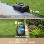 MOVA LiDAX Ultra 1600 Mähroboter ohne Begrenzungskabel mit 4G, Empf. 1600 m², ohne RTK & automatische Kartenerstellung per 3D-LiDAR mit 360° & AI Vision, 5 cm Kantenschnitt, U-Form-Wegeplanung